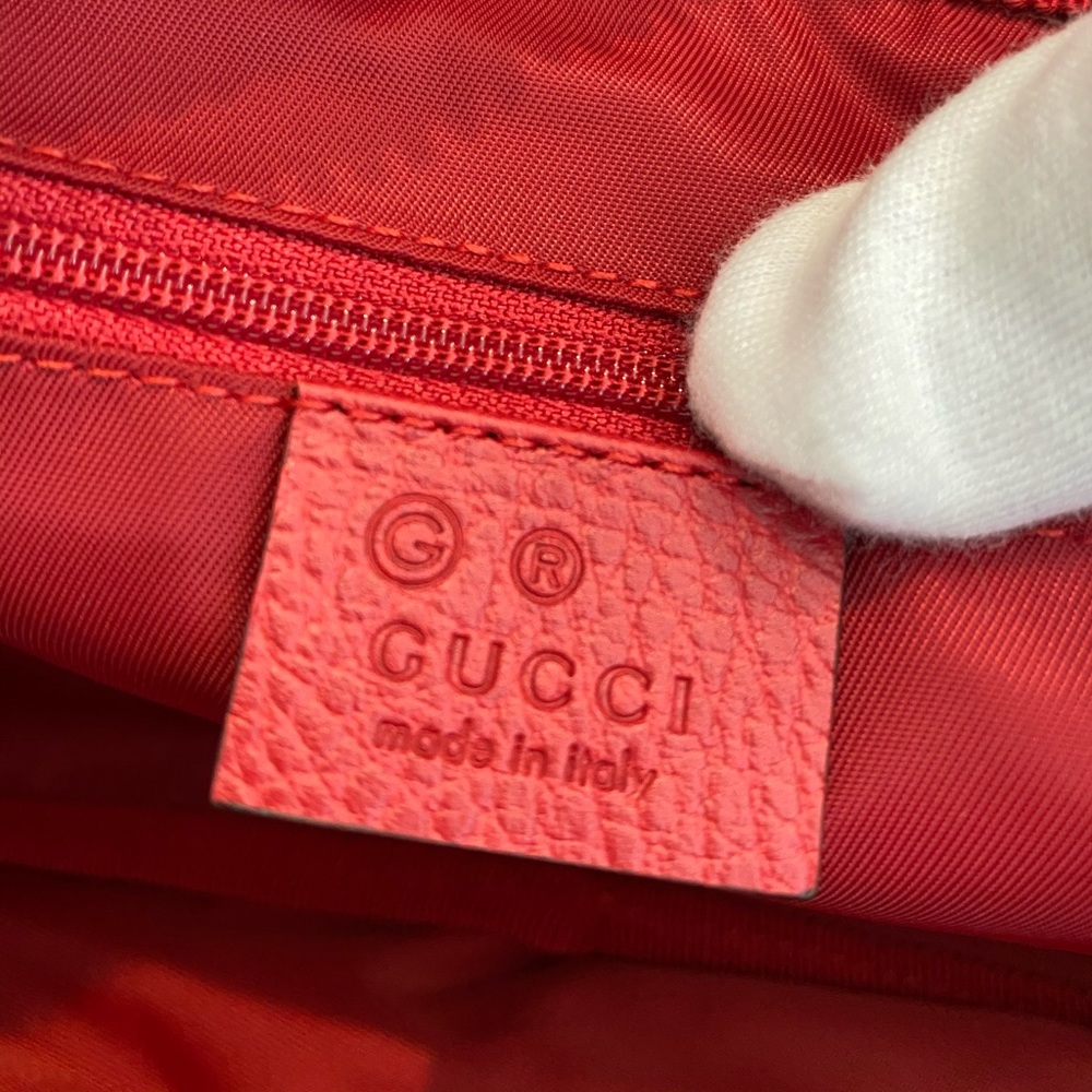 NEW Gucci Pouch - Red Nylon New - Picture 5 of 8